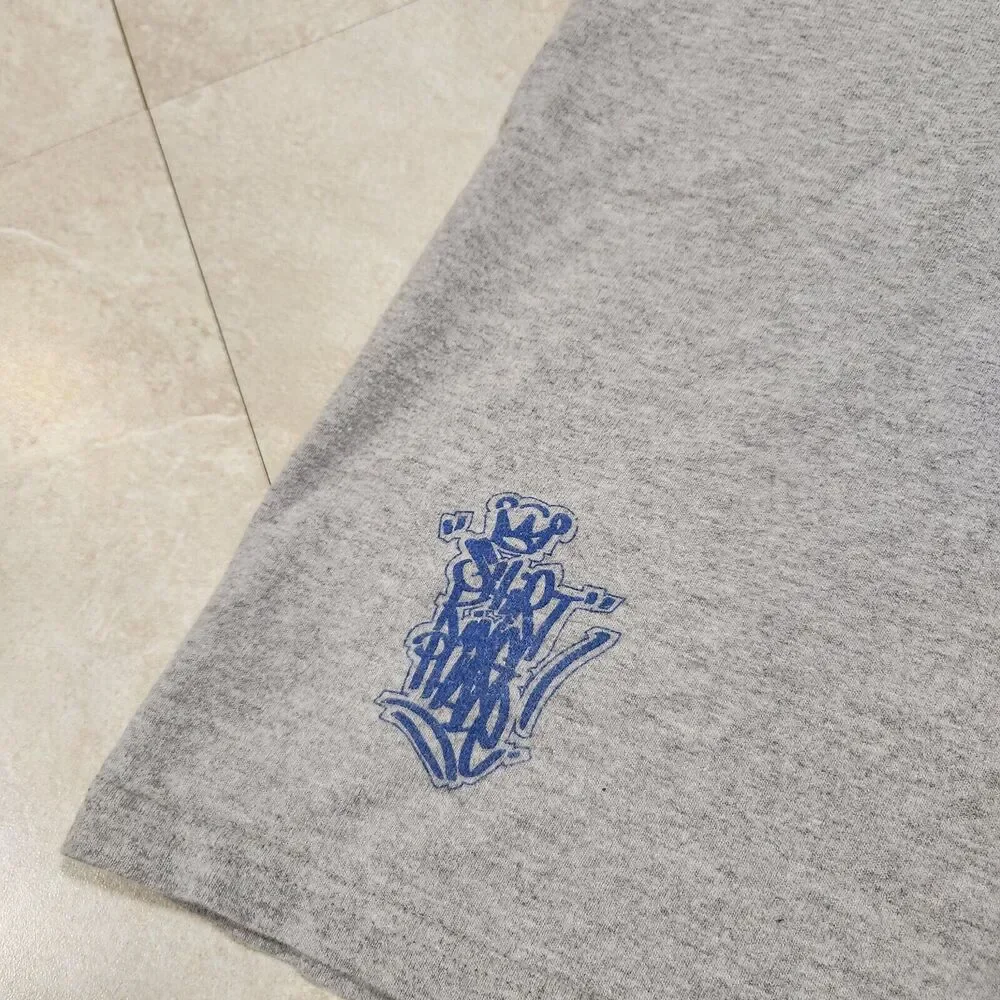 VTG‎ Y2K 2000s Champion Mens XL X-Large Rap Tee Streetwear Gray Graphic T Shirt - Picture 4 of 9